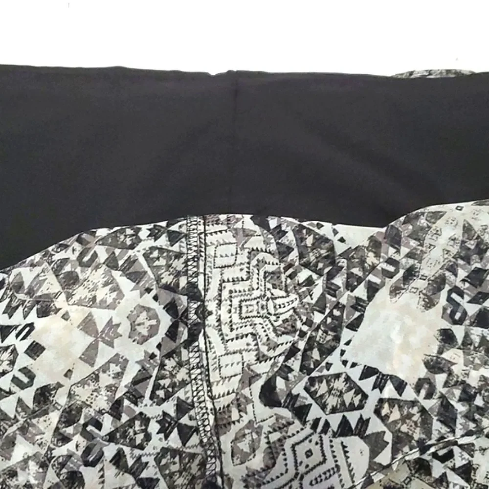 BCBGeneration Black Boho Long Sleeve Back Opening & Bow Shift Mini Dress S